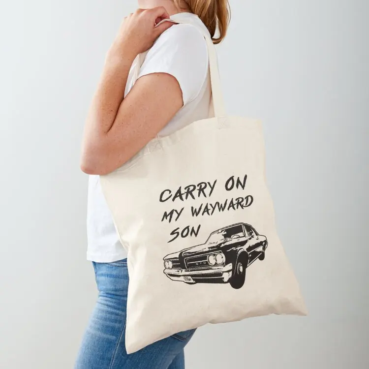 

Carry On My Wayward Son Tote Bag shopping bag logo university shopper bag shopper bags Big