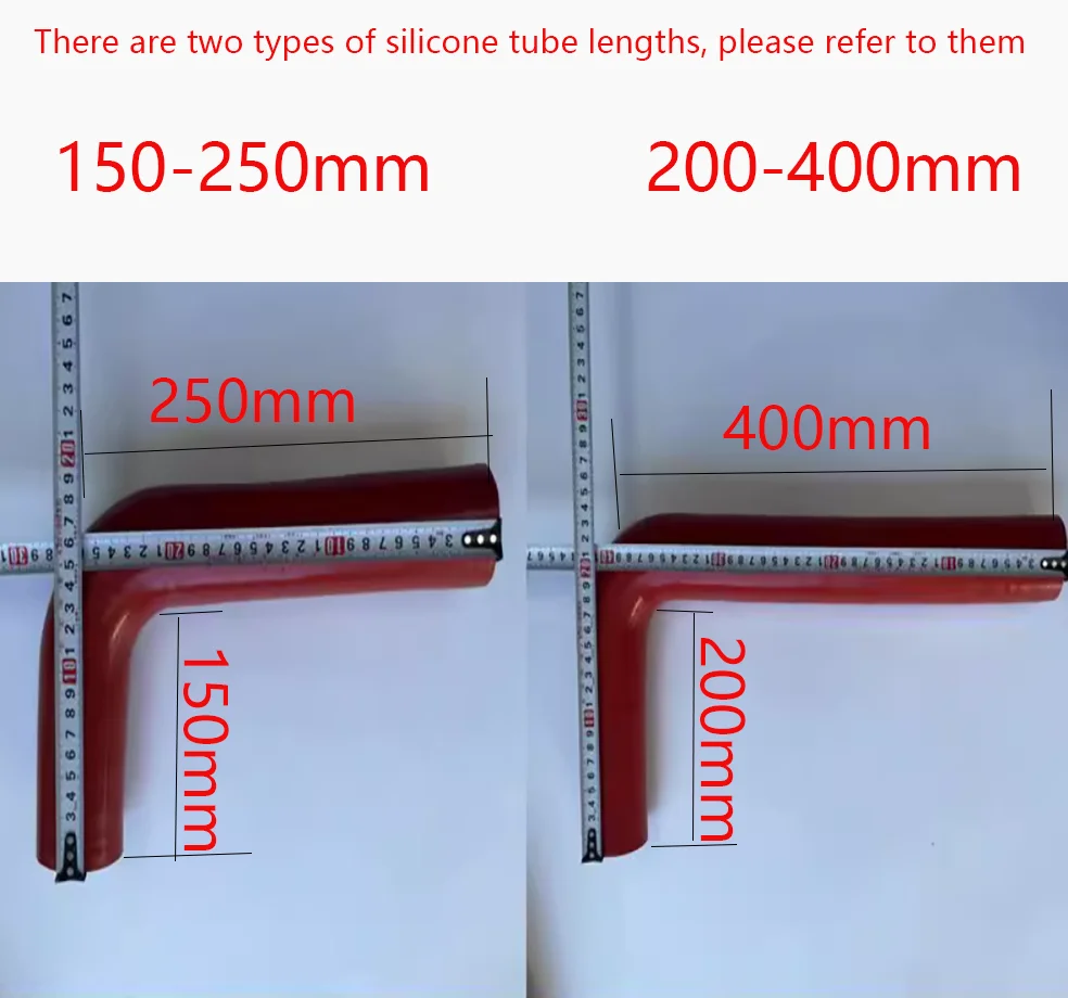 Extended 90 ° Turbocharger Connecting Pipe Blue High Temperature Resistant Silicone Connecting Hose Intercooler Connecting Pipe
