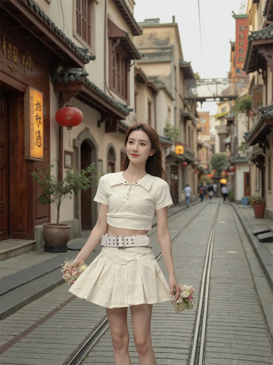 

Mini Pleated High Waist Skirts Womens Cargo Pocket Utility Function Military Army Safari Adventure Outdoor Nature