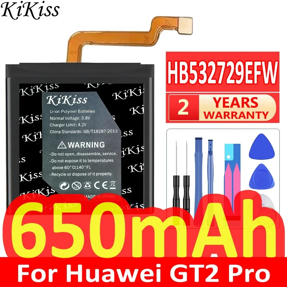 KiKiss Battery For Huawei Watch 1/2 Pro 4G Watch2 Pro 2Pro 4G/GT 46MM/GT2 42mm 46mm/GT2 Pro/GT2Pro Batterij + Track NO