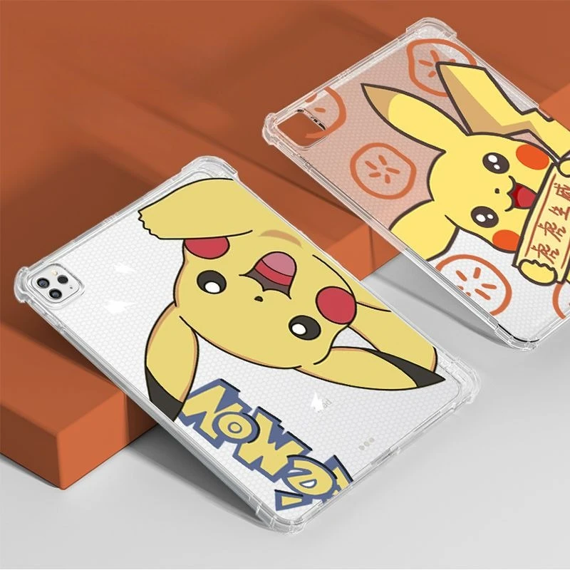 

Pikachu IPad Silicone Soft Case for Ipad Air7 11th A16 Pro 11in Tablet Case 10th 9th 10.2 Air6 Mini4 5 6 7 Shockproof Back Cover