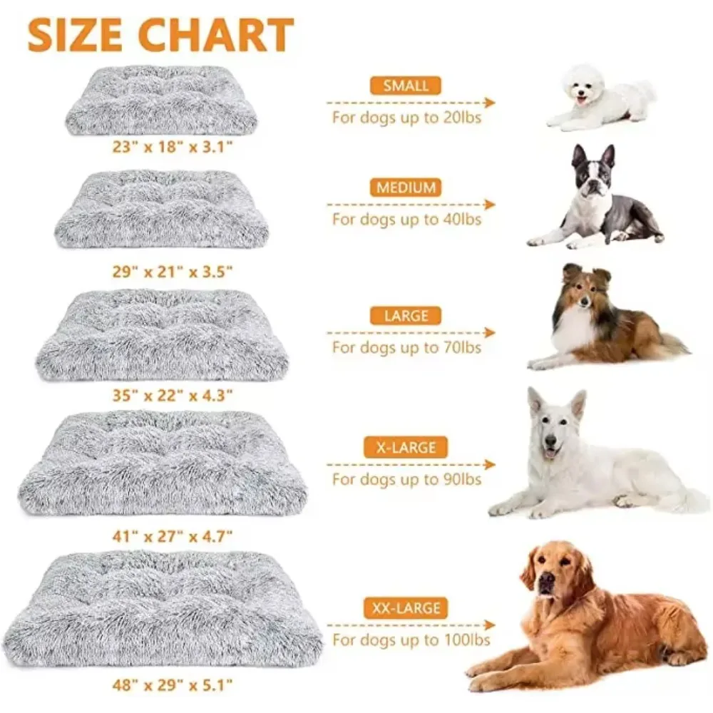 Plush Dog Bed Mat Cat Beds for Small Medium Large Dogs Removable for Cleaning Puppy Cushion Super Soft Claming Dog Beds Pet Bed view 6