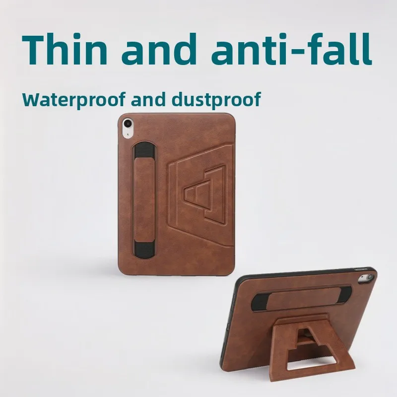 

Somenie Suitable for Business Protective Case, Flat Leather Case 10.9 Inch Anti-drop Bracket, Double-sided Protective Case