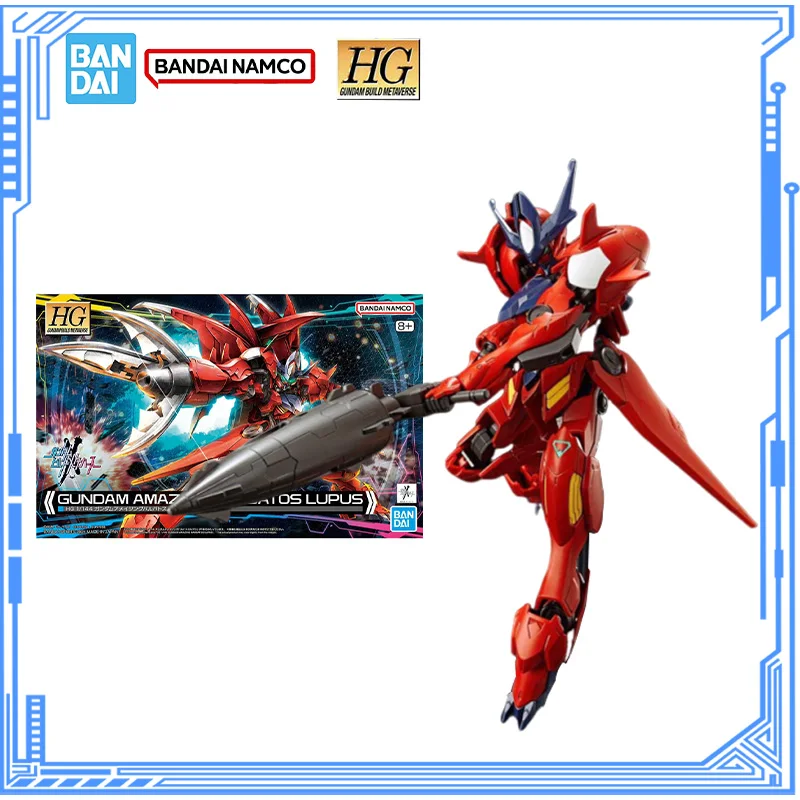 

Bandai натуральная модель Gundam, комплект HGGBM 1/144 Gundam Amazing Barbatos Lupus, фигурки, сборная модель для игрушек, рождественские подарки