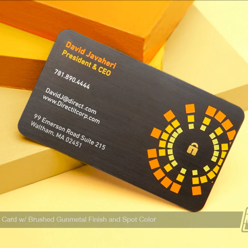 

Stainless steel brushed business card metal membership card customization