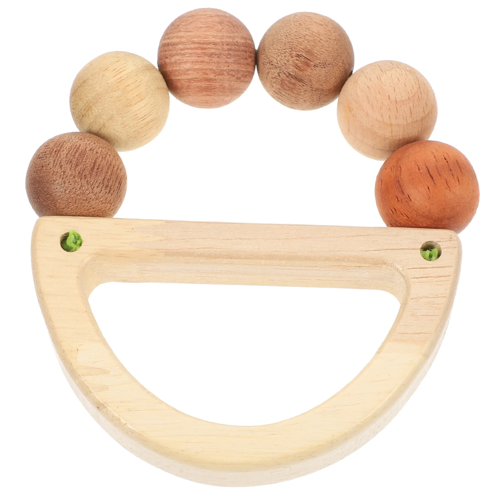 Wooden Baby Cute Shapes Grasping Educational Teether Safe Lightweight Portable Newborn Toddler Infant