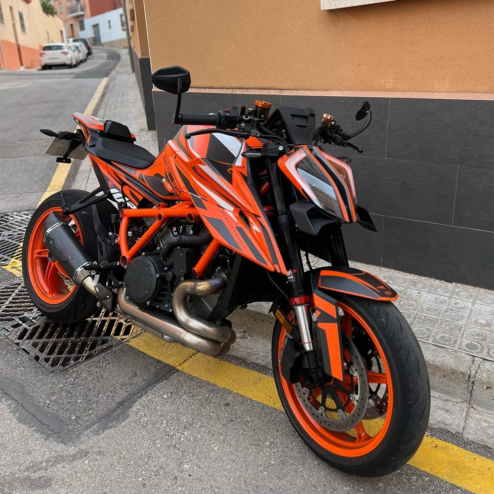 Für SUPER DUKE 1290 Motorrad-Zubehör WING DOWNFORCE NAKED FRONTAL SPOILERS Frontspoiler Unterer Spoiler Unterlippe – Detail 6