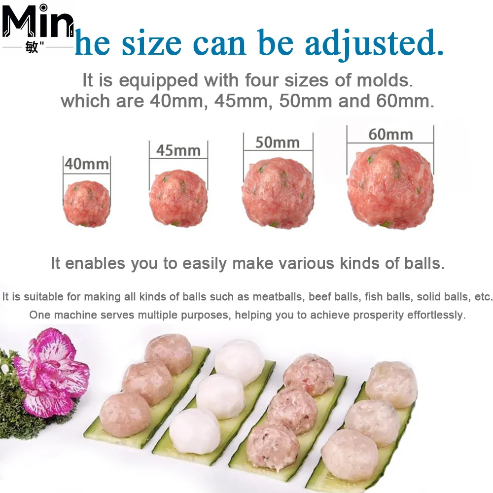 Commercial Automatic Stainless Steel Meatball Forming Machine for Fish Ball Beef Ball Pork Ball Meat Processing