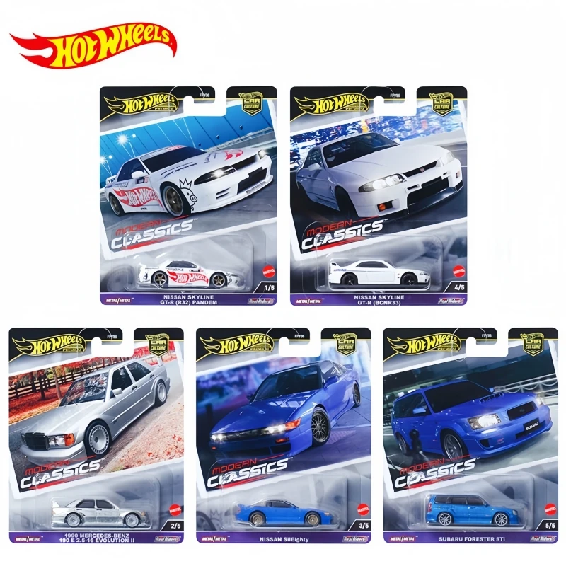 

Hot Genuine Hot Wheels Car Culture Modern Classic Skyline Series High Quality Rubber Tire Iron Bottom Car Model Children'S Gifts