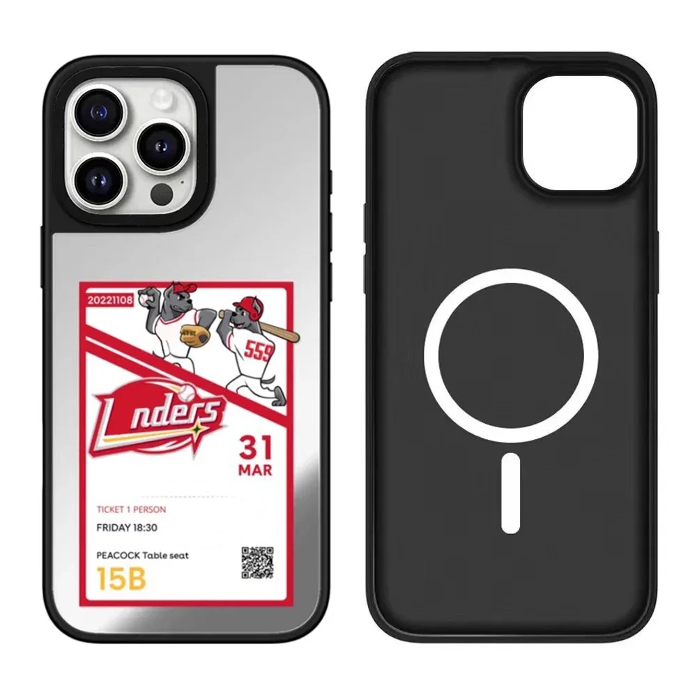 غطاء حماية لسطح مرآة التذاكر لهاتف آيفون 16 15 14 13 12 Pro Max #2