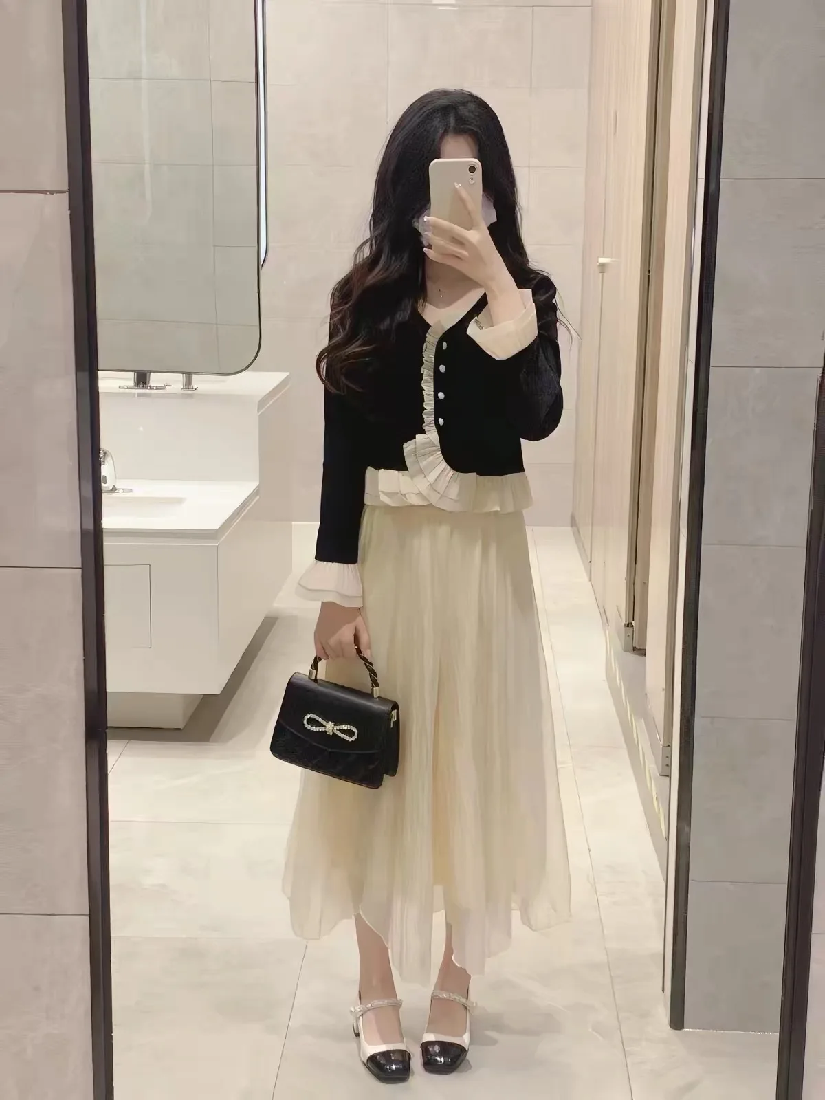 Small Fragrance Style Two-Piece Set Women's Early Autumn Winter Korean College Style Complete Missy Fashion Ensemble
