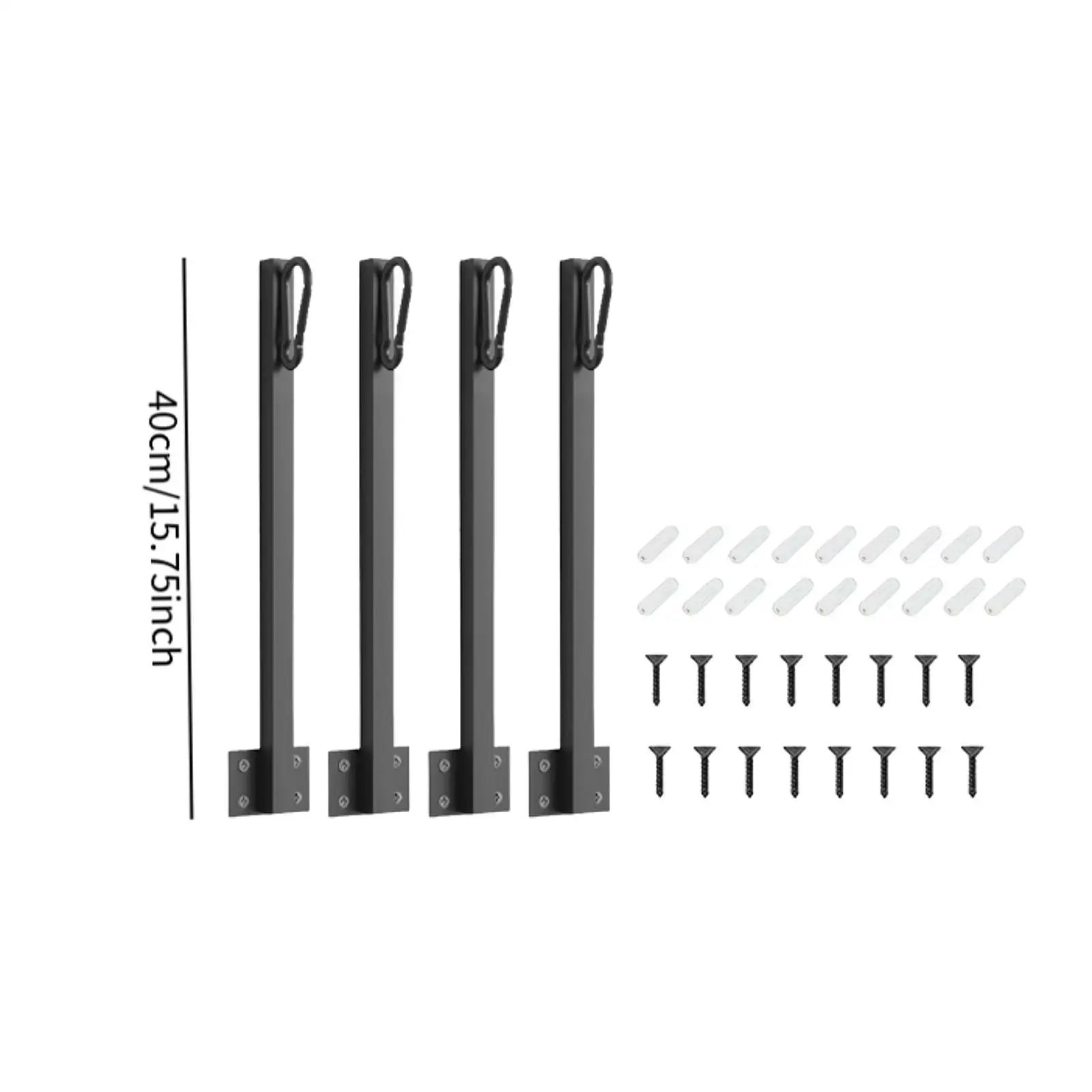 4 Pieces String Light Poles for Outdoor Lighting Stand for Deck Party Bistro