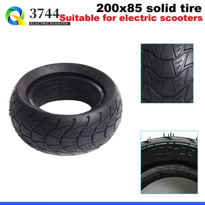 

200 * 85 solid tire, 8 inches suitable for karting, electric vehicle tires non inflatable explosion-proof solid tire accessories