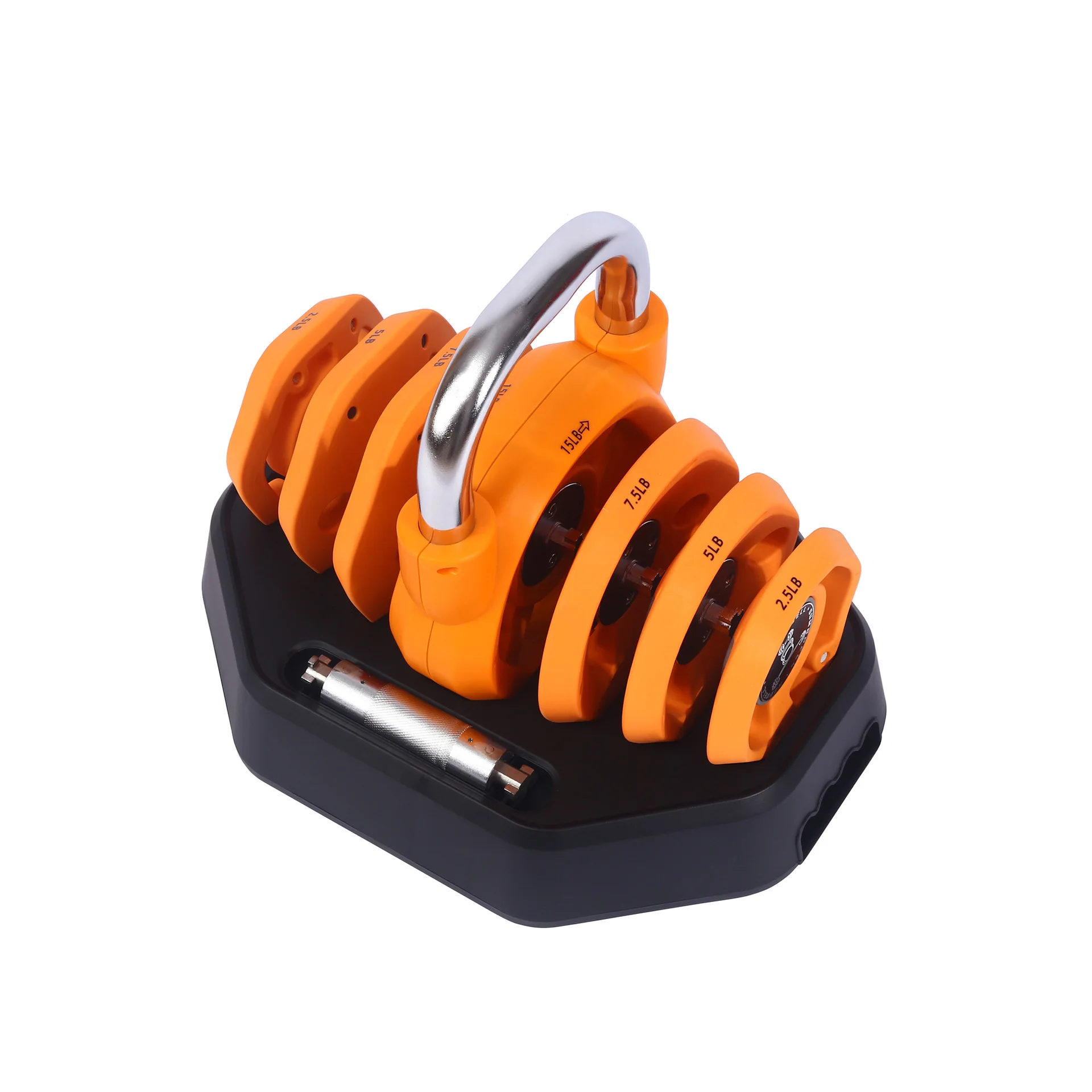 Three-in-One Adjustable Dumbbell Kettlebell Barbell 20kg 45lbs Durable Steel Material Unisex