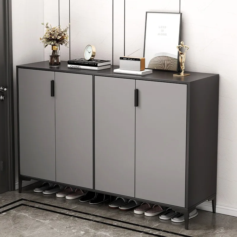 Shoe cabinet Household door porch cabinet Modern entry door corridor Large capacity balcony outside living room Locker storage