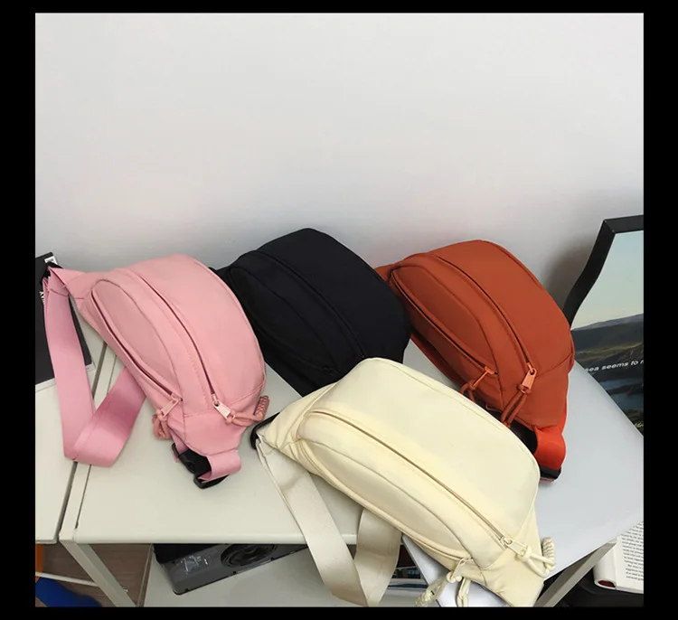 Chest Bags Banana Bag for Women Sling Crossbody Waist Pack Canvas Running Waist Bag Casual Fanny Packs Sport Half Moon Belt Bag