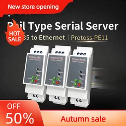 Port série DIN-Rail RS485 vers convertisseur Ethernet Serveur de périphérique IOT Prise en charge Protoss-PE11 Modbus TCP vers RTU