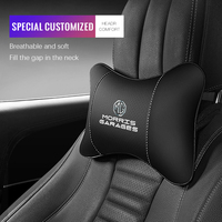 1Pcs Car Neck Support Pillow Auto Logo Headrest For MG ZS 5 7 6 Cyberster MG4 EV ES5 HS ONE GT GS MG3 EZS 3SW MARVEL R Scorpio