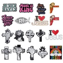 Jesus I Saw That Enamel Pin Jesus Collect Badges Brooch Accessories Decorative Backpack Lapel Clothes Brooches Jewelry Gift