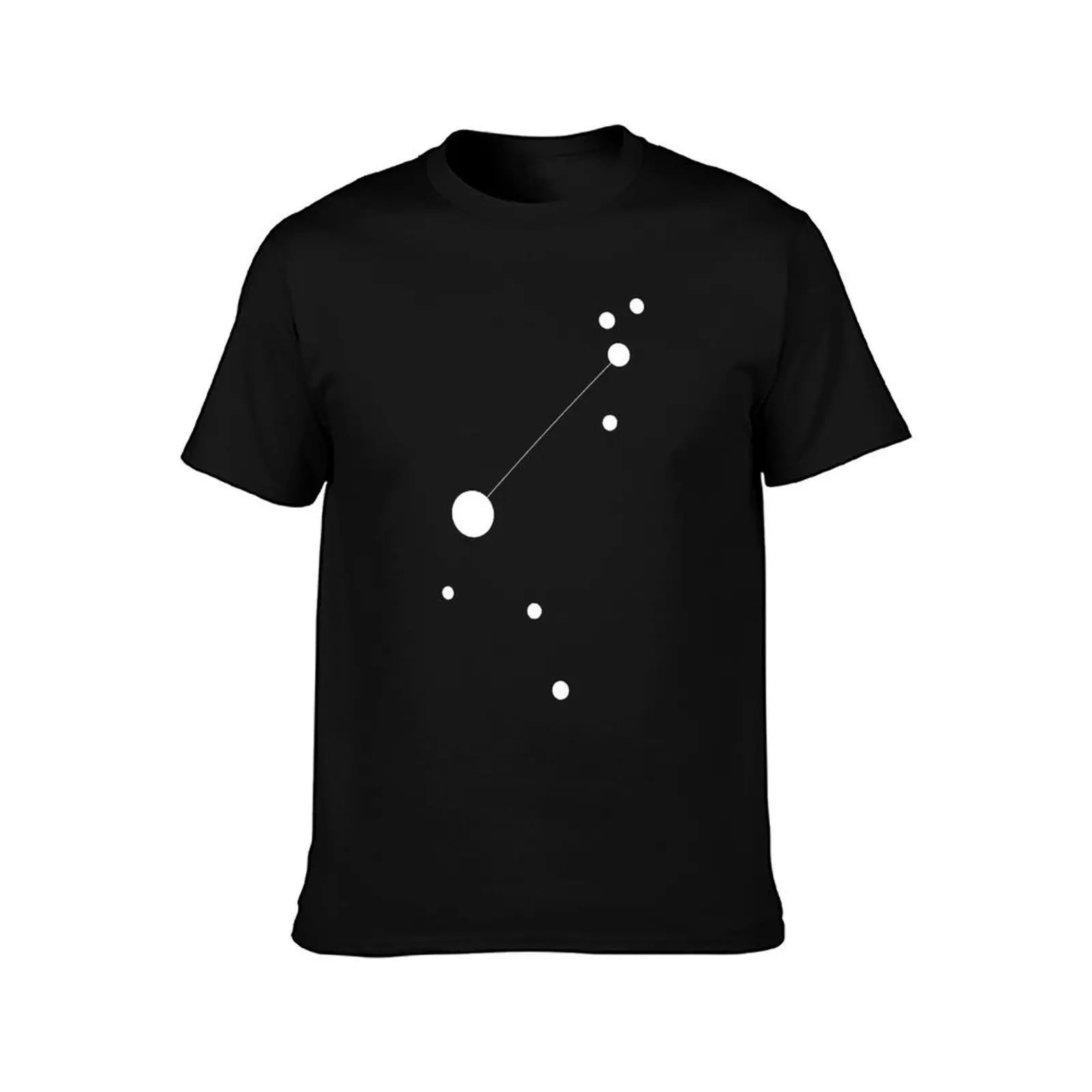 Constellation Canis Minor v1.0 T-Shirt, Summer Casual Cotton Tee, Oversized Streetwear Tops, Vintage Graphic Print, 100% Cotton