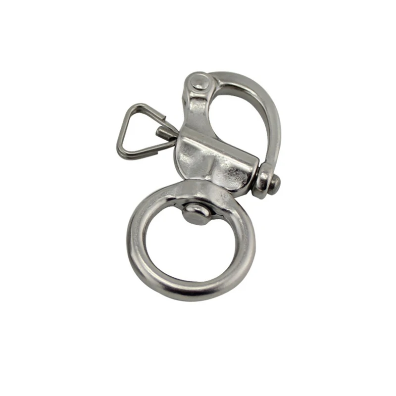 316 Stainless Steel Swivel Shackle Quick Release Boat Anchor Chain Eye Shackle Swivel Snap Hook for Marine Architectural M68E