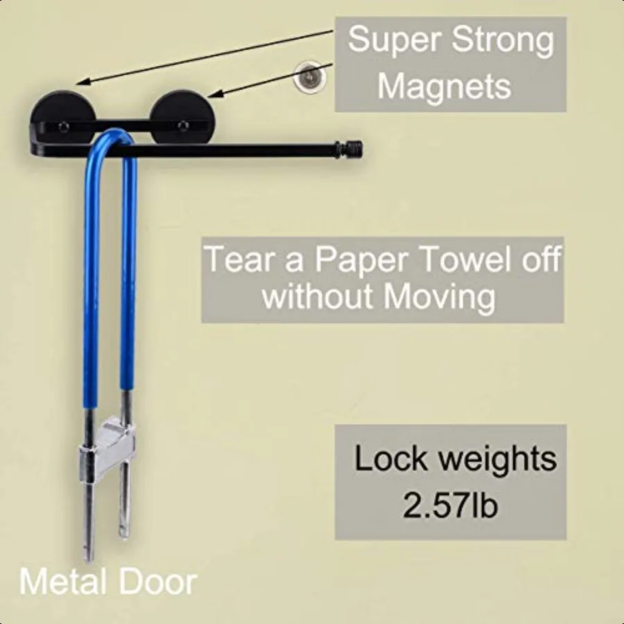 Porta asciugamani di carta magnetico Porta asciugamani di carta Torre Bar per frigorifero Armadietto in metallo Nero