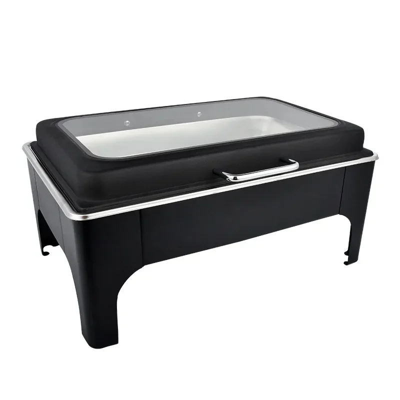 

Stainless steel hydraulic rectangular buffet furnace circular heating and insulation hotel restaurant buffet furnace