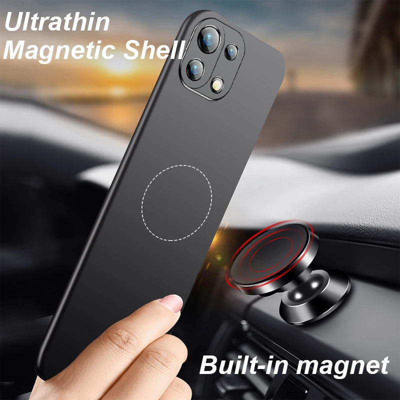 Case mi 11 lite 5g ne mi11lite 11i 11x 10t pro Ultra thin Magnetic Plastic Hard Camera Protection For Xiaomi mi 11 lite Cover