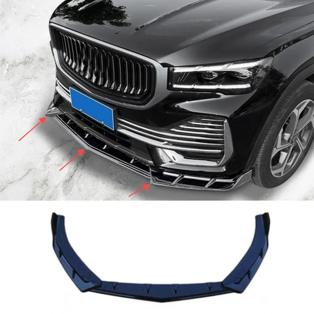 For 2021-2023 Geely Xingyue L Monjaro front bumper spoiler splitter collision diffuser