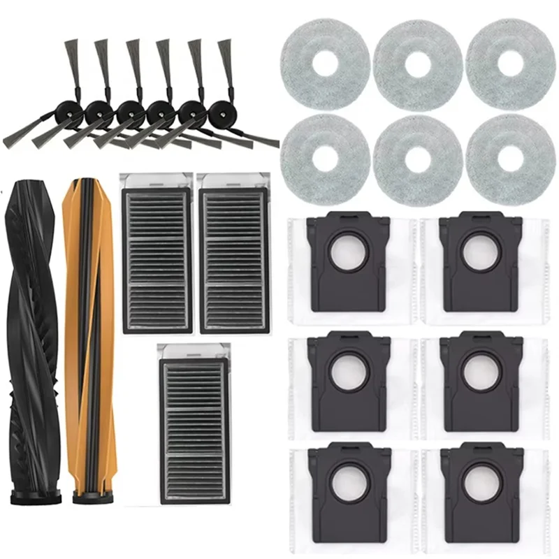 A09G-For Dreame X50 Master، X50S Pro Ultra، X50 Ultra كيس الغبار فرشاة جانبية رئيسية فلتر Hepa ممسحة الملابس استبدال أجزاء الملحقات
