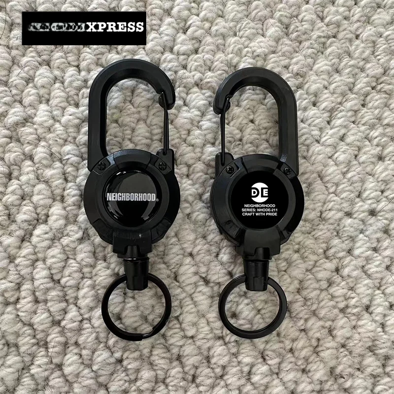 Llavero de Marca Moderna NBHD, Retráctil, Multifuncional para Exteriores, Clip para Coar el Teléfono Móvil, Estilo Militar ...