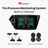 Junsun USB Tire Pressure Monitoring Alarm System TPMS With 4 Internal Sensors for Junsun Android Car DVD Player Navigation