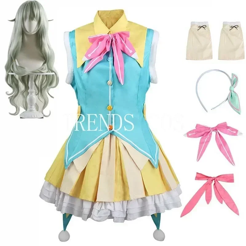 

Kusanagi Nene Cosplay Costume Women Cute Costume Idol Nene Dress Headwear For Comic With