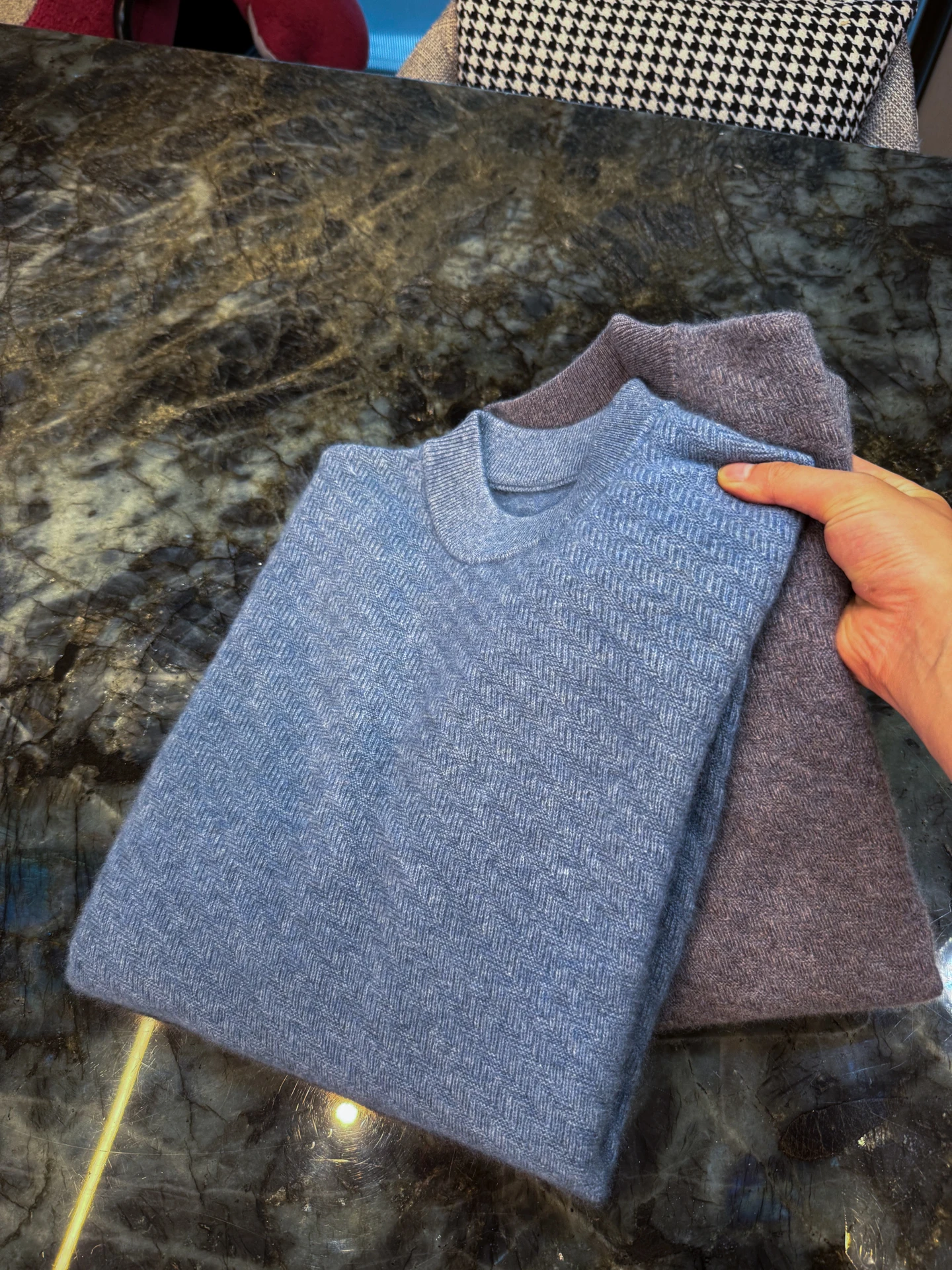 Autumn Winter Thi Warm Soft Camere Wool Knitted Sweater for Men Comfortable Fit Long Sve round Ne Sweater Easy Care