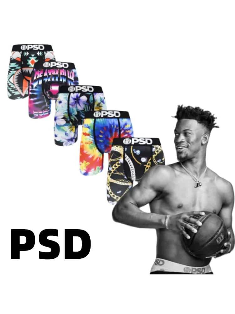 

5Pcs Sexy Men Underwear Boxers Fashion Print Breathable Male Underpants Men's Panties Lingerie Comfor Man Boxer Briefs Trunks