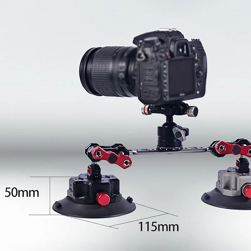 Car Camera Suction Cup Mount Holder Kit Magic Arm Flexible Rotation First-Person Perspective Car Mount For Phone Action Camera