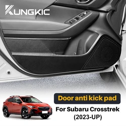 Sticker For Subaru Crosstrek 2024 Impreza 2024 LHD RHD Car Anti-kick Pad Suede Leather Carbon Accessories Door Interior Protect
