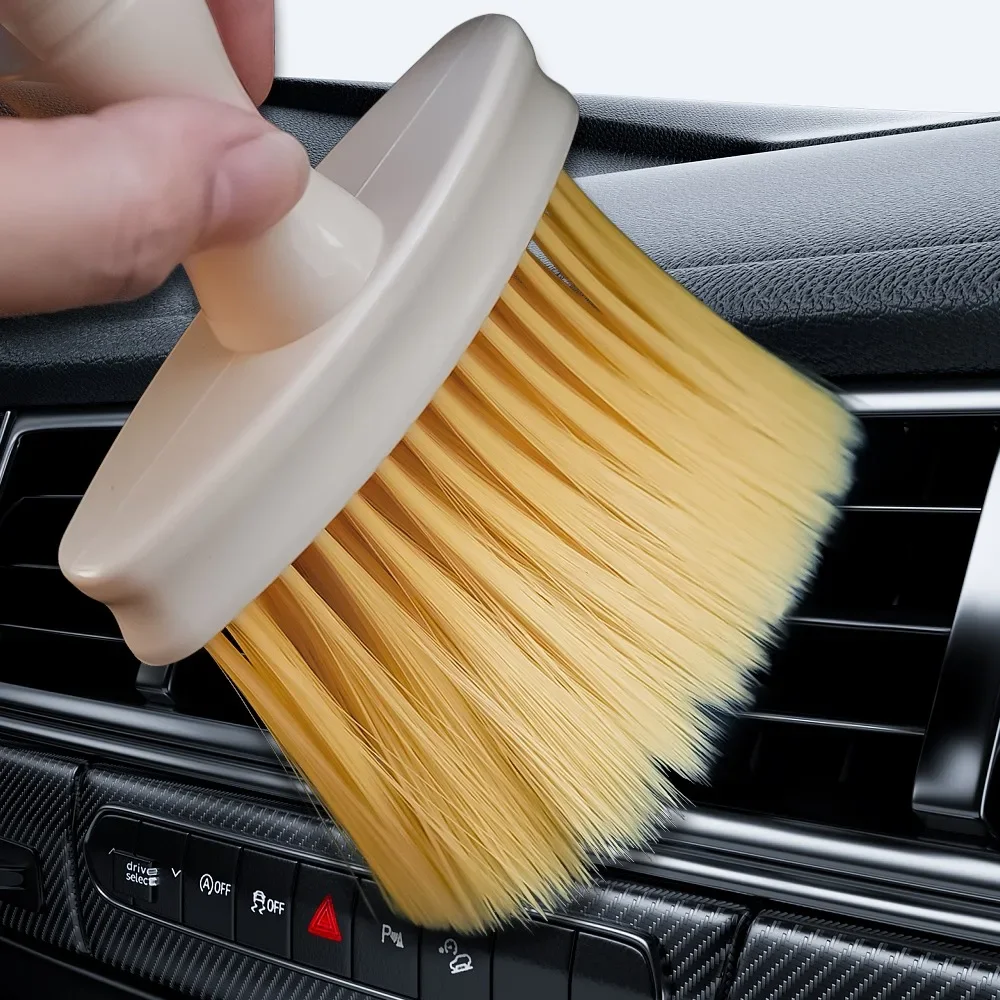 Multifunction Car Air Outlet Cleaning and Dust Removal Brush Mini Nylon Super Soft Smooth Car Washing Tool Auto Interior Brush