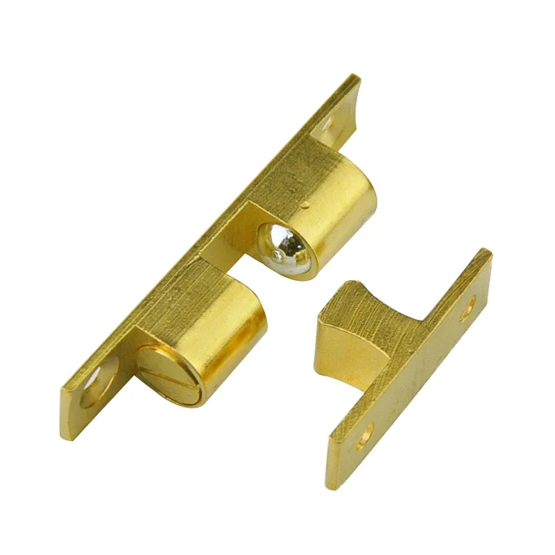 Adjustable brass Door lock latch interlock switch chassis Furniture cabinets door spring ball locker spring hinge close lock