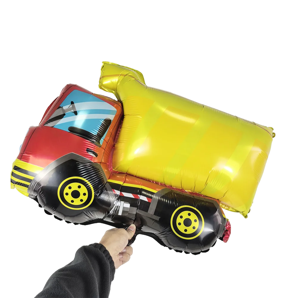 Construction Birthday Party Decor Happy Birthday Excavator Foil Balloon 31\'\' Engineering Vehicle Dump Truck Party Balloons Decor