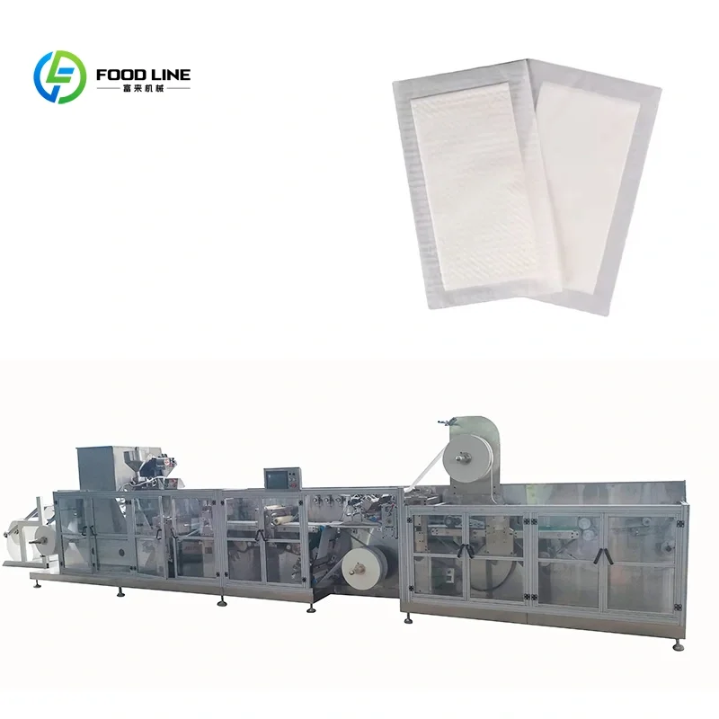 Customized Food Absorbent Pad Making Machine Fully Automatic with PLC Control and Touch Screen for Meat Packaging Plant