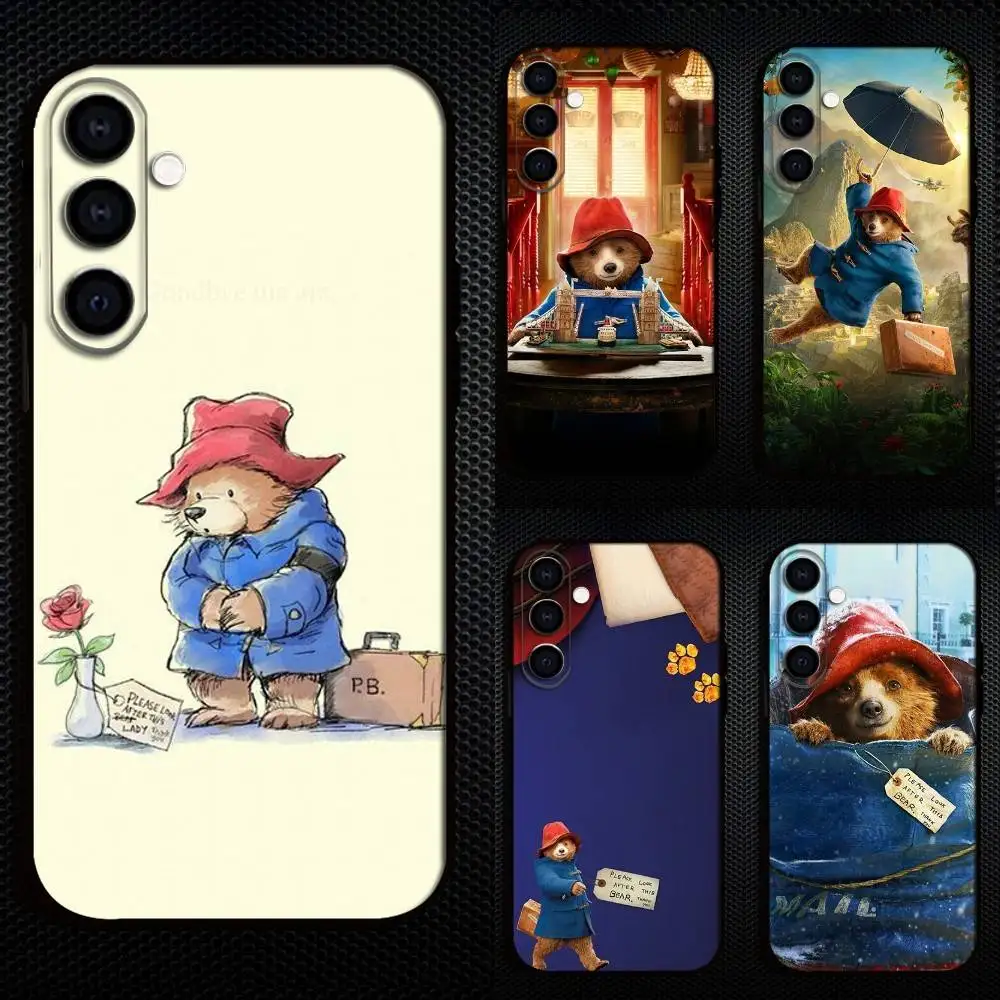 

Bear P-Paddington Movie Phone Case For Samsung Galaxy A73,A72,A71,A70,A53,A52,A51,Others Soft Black Cover