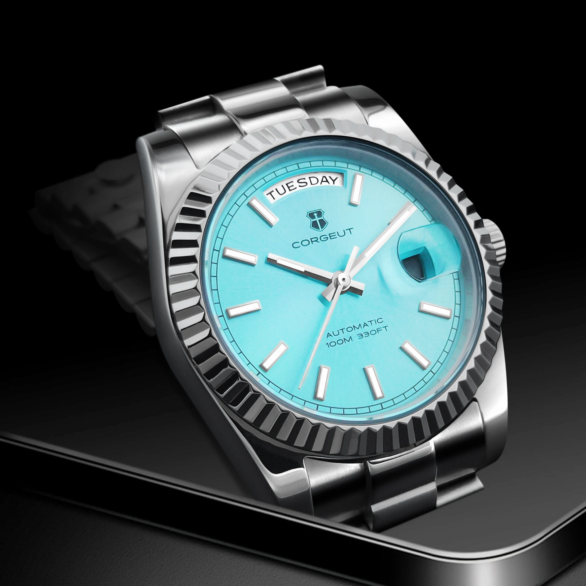 นาฬิกาข้อมือจักรกลดีไซน์ใหม่ ขนาด 36/39 มม. หน้าปัดสีดำ หรูหรา ระบบ NH36 10BARS กระจกแซฟไฟร์ กลไก st1644 สำหรับผู้ชาย