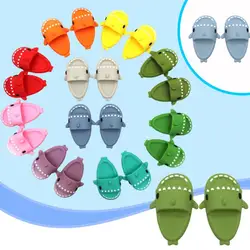 Doll Shoes Cute Cartoon Mini Home Slippers Doll Shoes Slippers Doll Shoes Play Kid Sandals Cartoon Shark House Accessories Doll