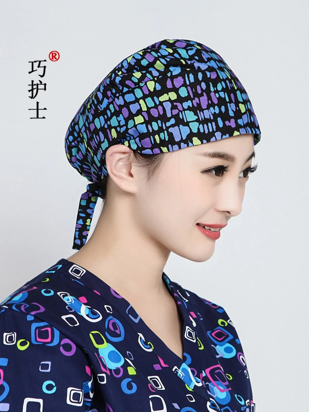 Small stone lace-up gourd hat Thin male and female doctors Nurses Surgery Hygiene Dust-proof work