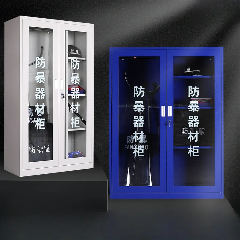 Thickened anti-riot equipment cabinet Security equipment cabinet display Security room anti-riot cabinet