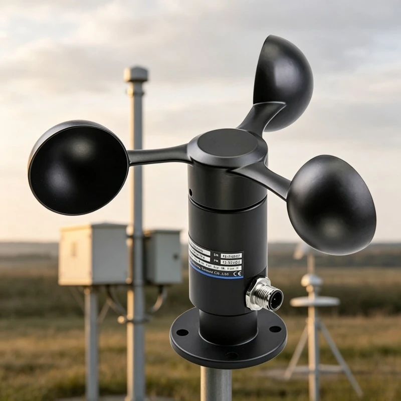 200-201 High Precision Digital 4-20mA 3-Cup Anemometer Wind Speed Sensor