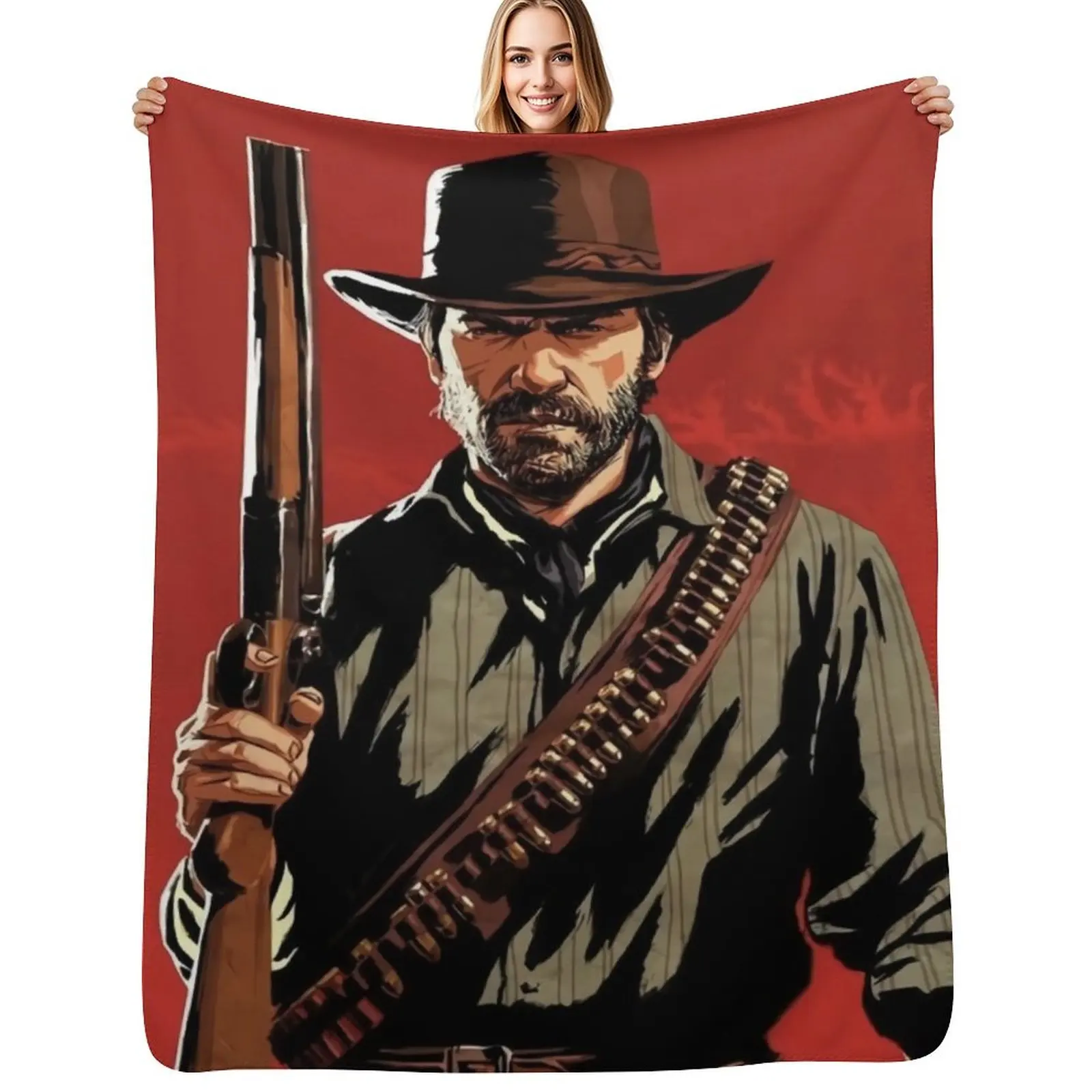 

cools art works of rdr 1 and 2 online game Throw Blanket Air Conditioner Soft Blanket for Office Home