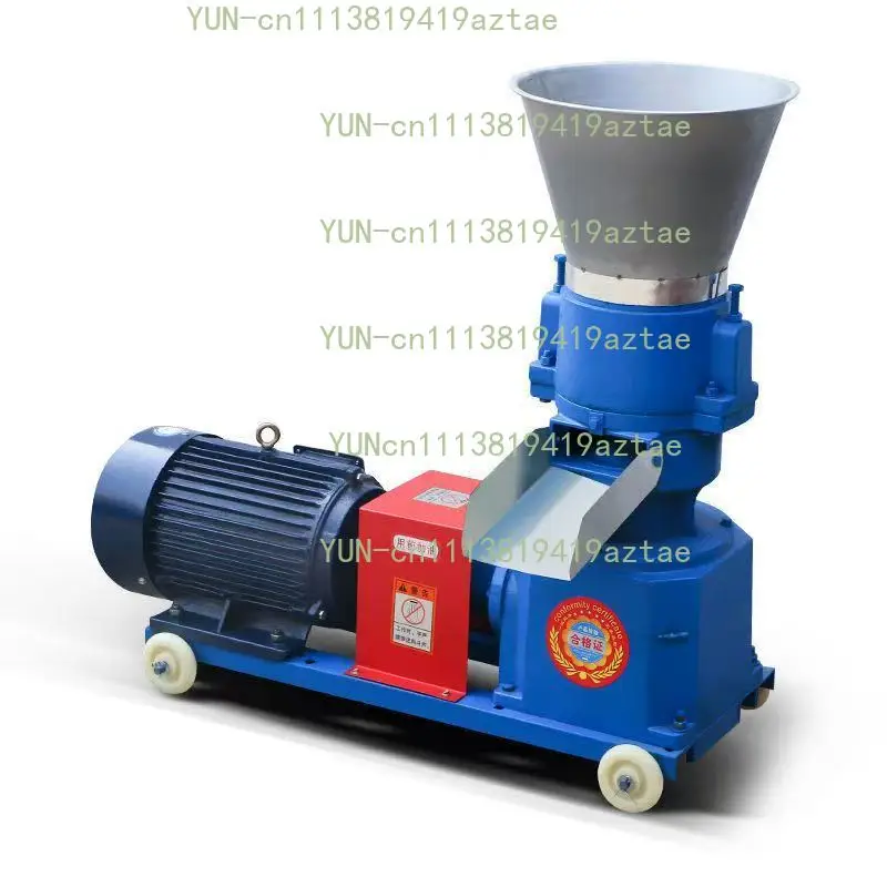 Mini Animal Feed Pelletizer, Wood & Feed Pellet Manufacturing Processor for Chicken Fish Pig Goat Cattle Cat Livestock Poultry