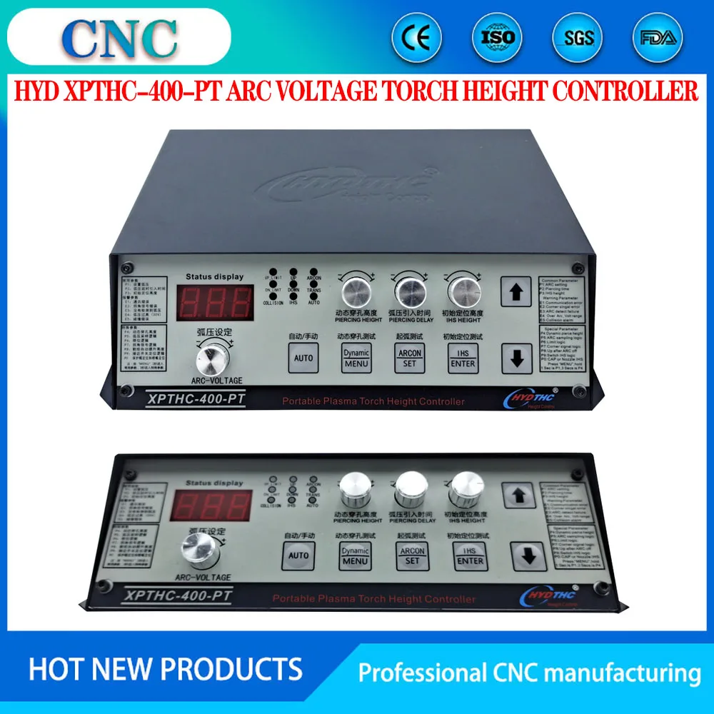 

HYD XPTHC-400-PT Arc Voltage 50-250V Torch Height Controller THC For CNC Plasma Cutting Machine NEWCARVE